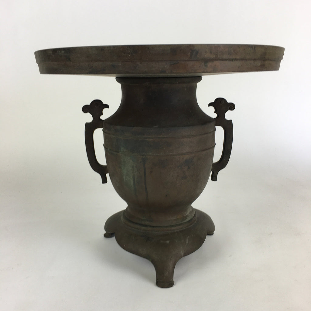 Antique Japanese Bronze Flower Vase Usubata Ikebana Arrangement C1900 UB52
