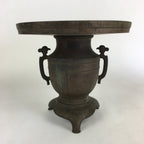 Antique Japanese Bronze Flower Vase Usubata Ikebana Arrangement C1900 UB52