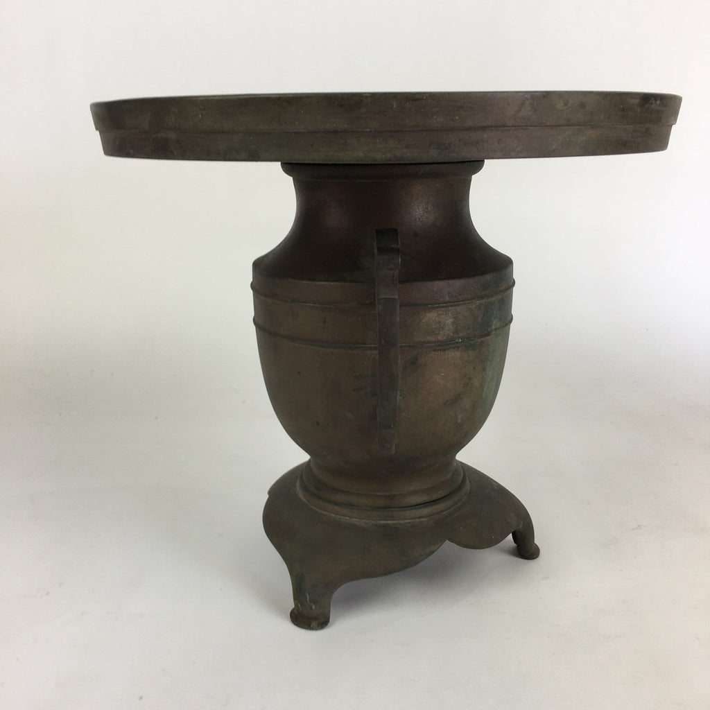 Antique Japanese Bronze Flower Vase Usubata Ikebana Arrangement C1900 UB52