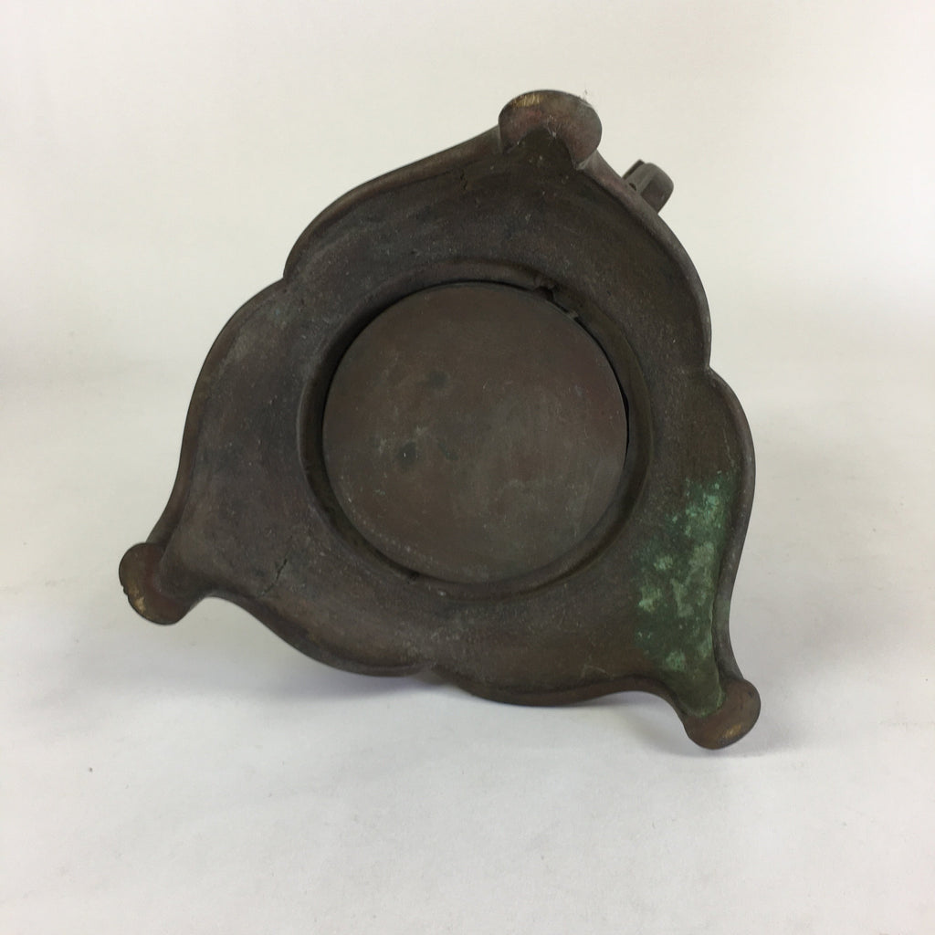 Antique Japanese Bronze Flower Vase Usubata Ikebana Arrangement C1900 UB52