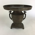 Antique Japanese Bronze Flower Vase Usubata Ikebana Arrangement C1900 UB52
