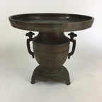 Antique Japanese Bronze Flower Vase Usubata Ikebana Arrangement C1900 UB52