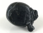 Antique Japanese Bronze Piggy Bank Savings Box Chokin Bakko Money Daikokuten JK469