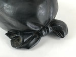 Antique Japanese Bronze Piggy Bank Savings Box Chokin Bakko Money Daikokuten JK469