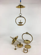 Antique Japanese Buddhist Altar Fitting Brass Hanging Lantern Rinto Butsudan BU