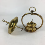 Antique Japanese Buddhist Altar Fitting Brass Hanging Lantern Rinto Butsudan BU