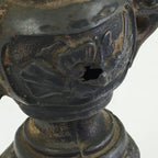 Antique Japanese Buddhist Altar Fitting Bronze Candle Stand Shokudai BU686