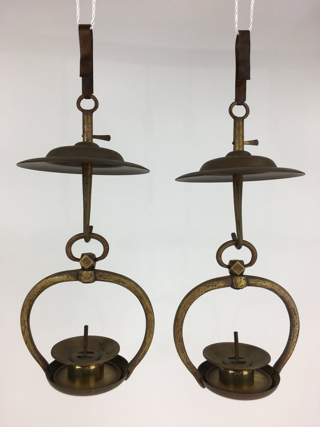 Antique Japanese Buddhist Altar Fitting Bronze Hanging Lantern Rinto Butsudan B