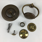 Antique Japanese Buddhist Altar Fitting Bronze Hanging Lantern Rinto Butsudan B