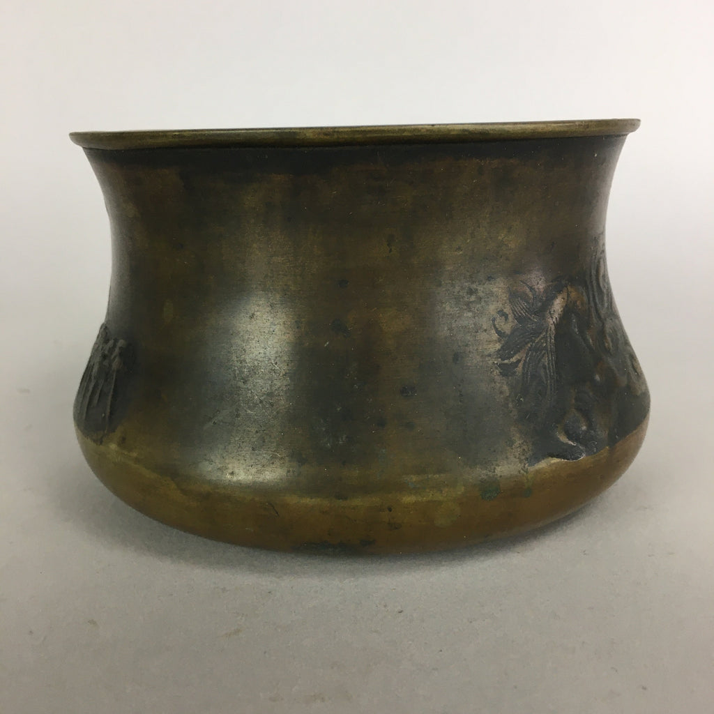 Antique Japanese Buddhist Altar Fitting Bronze Incense Burner C1900 Metal Koro B