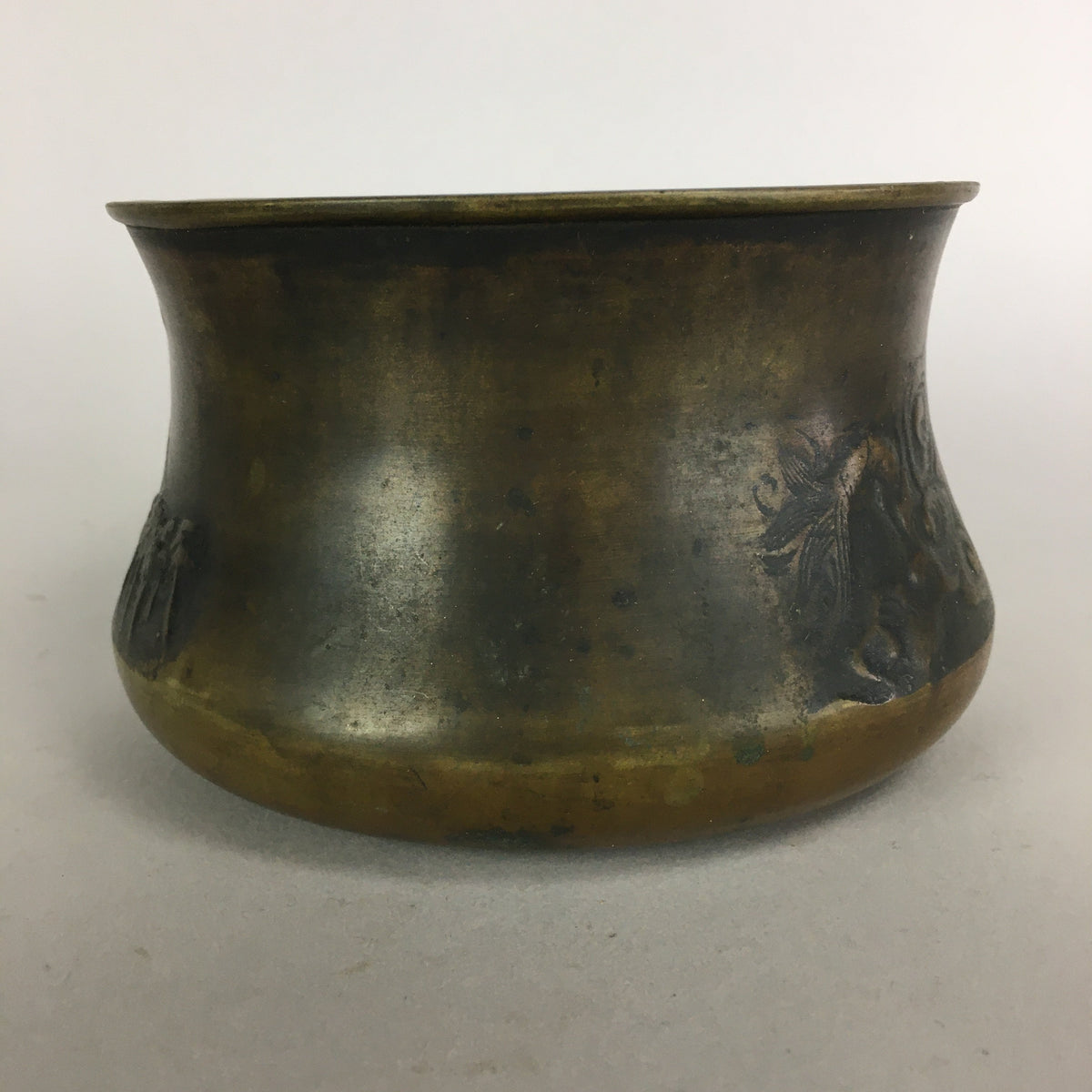 Antique Japanese Buddhist Altar Fitting Bronze Incense Burner C1900 Metal Koro B