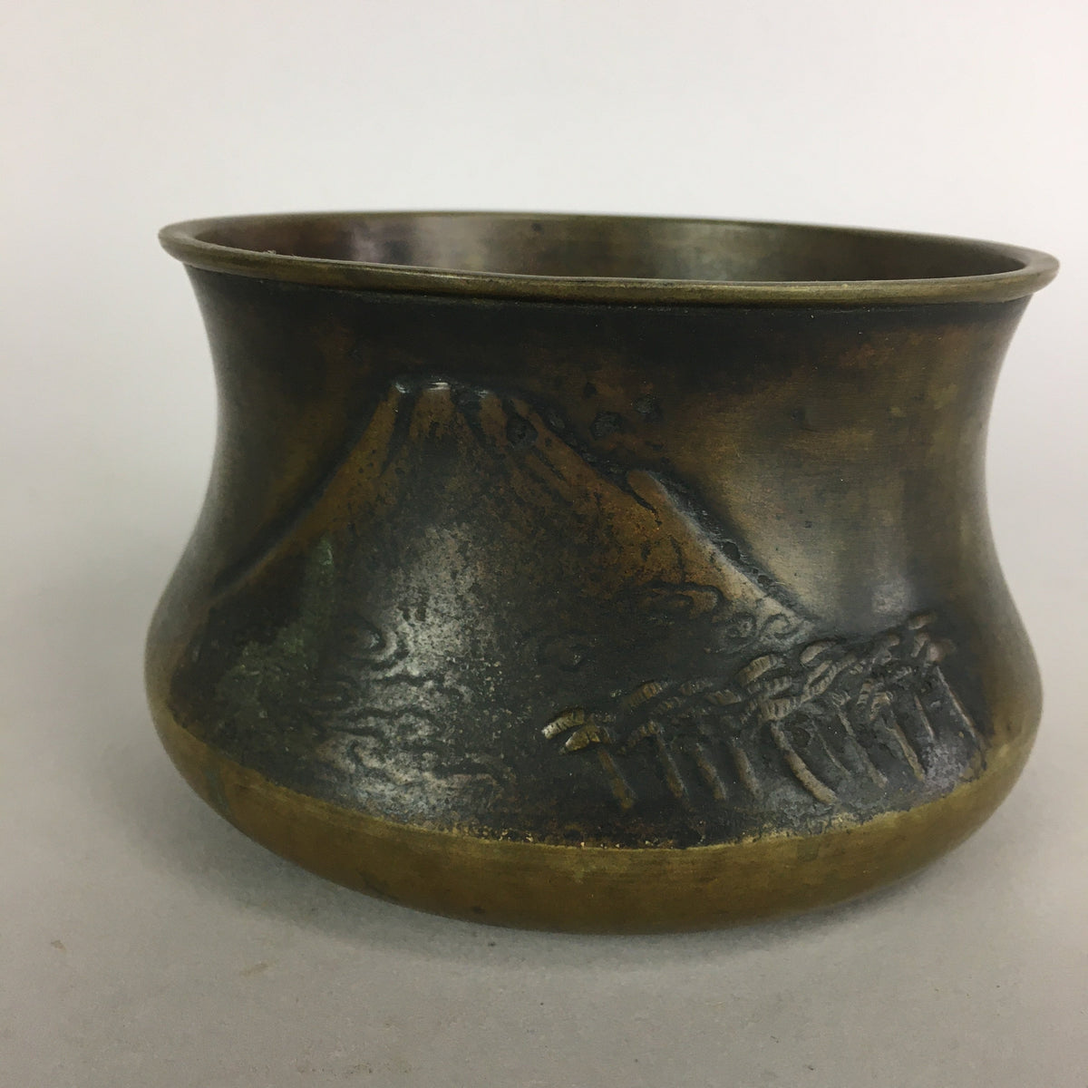 Antique Japanese Buddhist Altar Fitting Bronze Incense Burner C1900 Metal Koro B