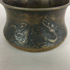 Antique Japanese Buddhist Altar Fitting Bronze Incense Burner C1900 Metal Koro B