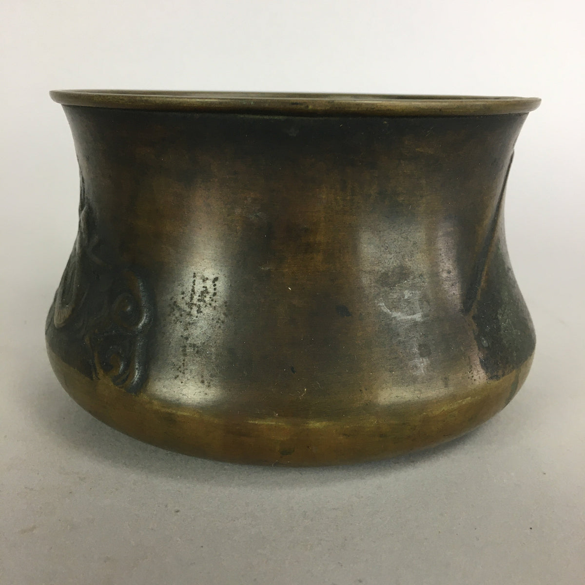 Antique Japanese Buddhist Altar Fitting Bronze Incense Burner C1900 Metal Koro B