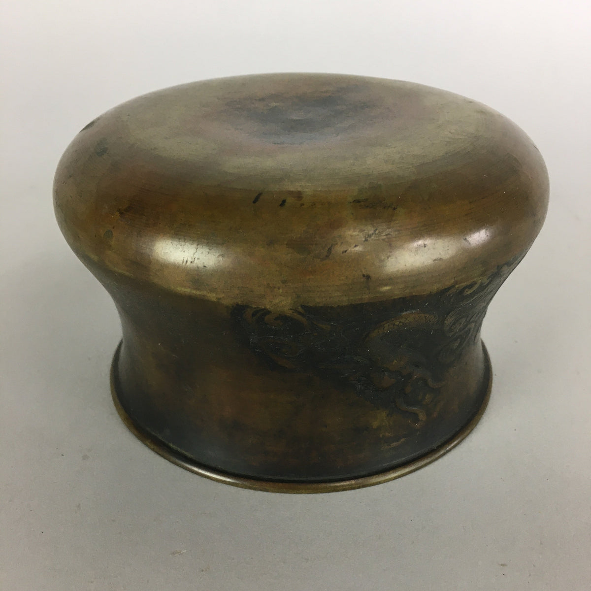Antique Japanese Buddhist Altar Fitting Bronze Incense Burner C1900 Metal Koro B