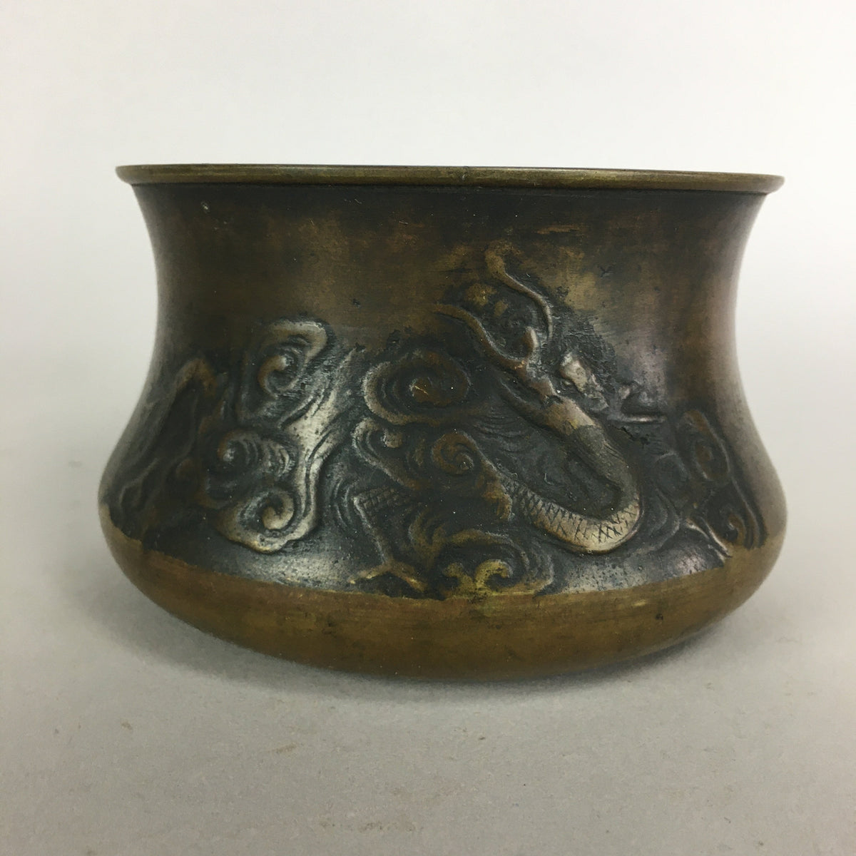 Antique Japanese Buddhist Altar Fitting Bronze Incense Burner C1900 Metal Koro B
