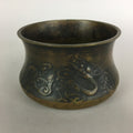 Antique Japanese Buddhist Altar Fitting Bronze Incense Burner C1900 Metal Koro B