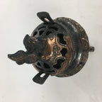 Antique Japanese Buddhist Altar Fitting Bronze Incense Burner Shishi Koro BU512