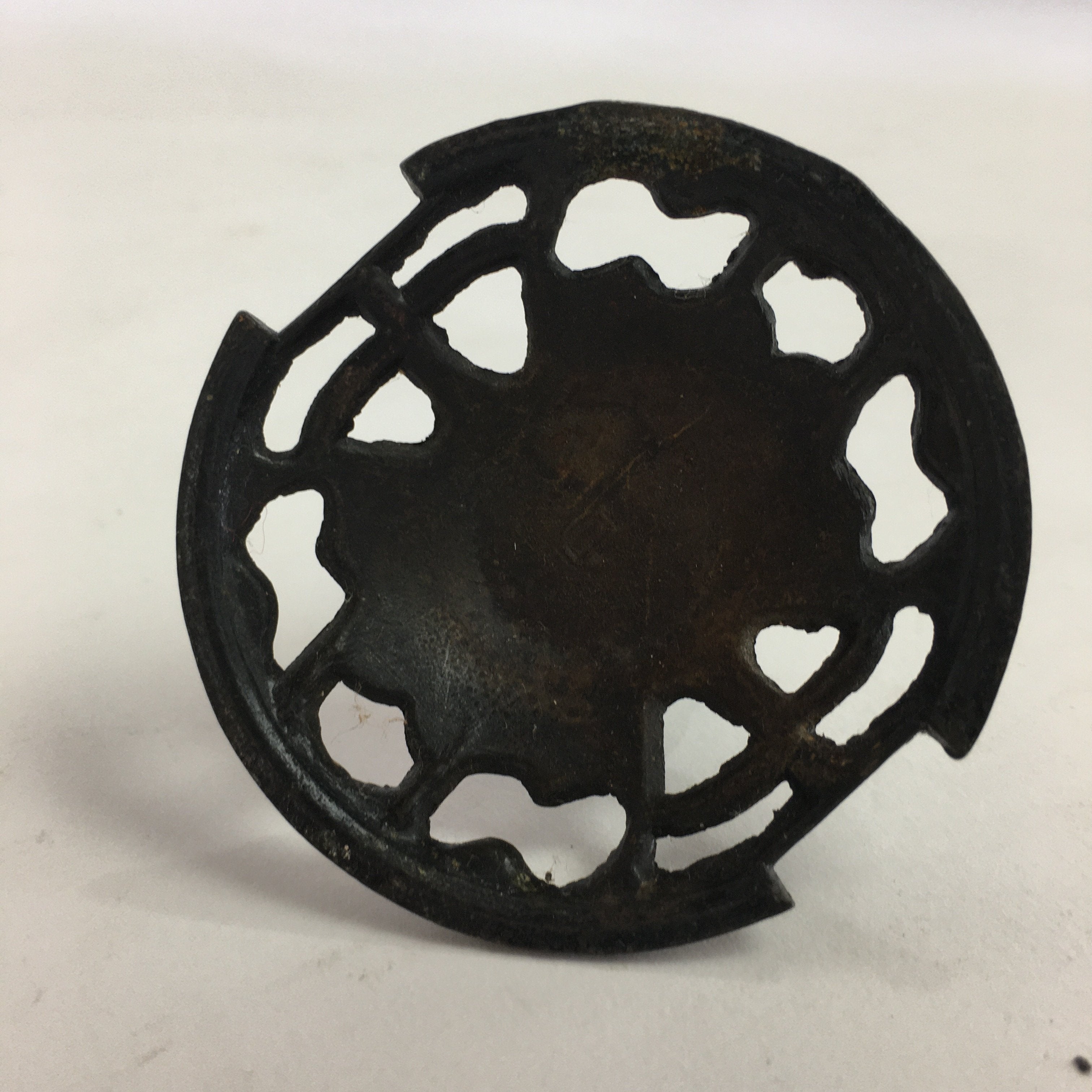 Antique Japanese Buddhist Altar Fitting Bronze Incense Burner Shishi Koro BU512