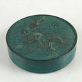Antique Japanese Buddhist Altar Fitting Bronze Incense Container Lotus Kogo BU894