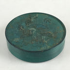Antique Japanese Buddhist Altar Fitting Bronze Incense Container Lotus Kogo BU894