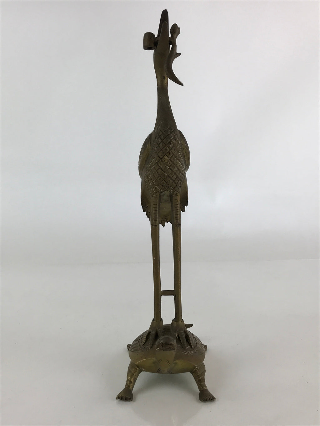 Antique Japanese Buddhist Altar Fitting Candle Stand Brass Shokudai Butsudan BU8