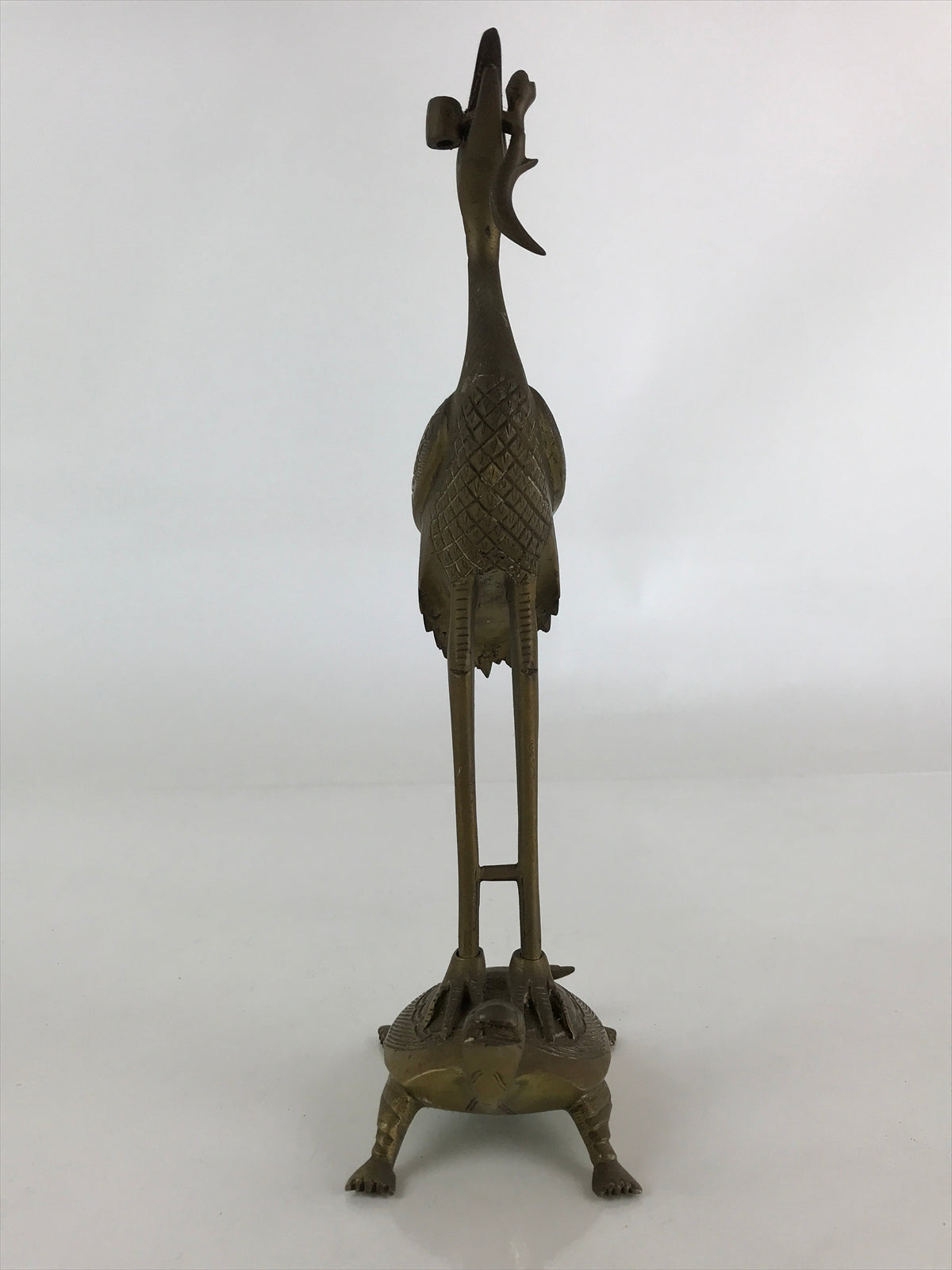 Antique Japanese Buddhist Altar Fitting Candle Stand Brass Shokudai Butsudan BU8