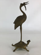 Antique Japanese Buddhist Altar Fitting Candle Stand Brass Shokudai Butsudan BU8
