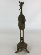 Antique Japanese Buddhist Altar Fitting Candle Stand Brass Shokudai Butsudan BU8