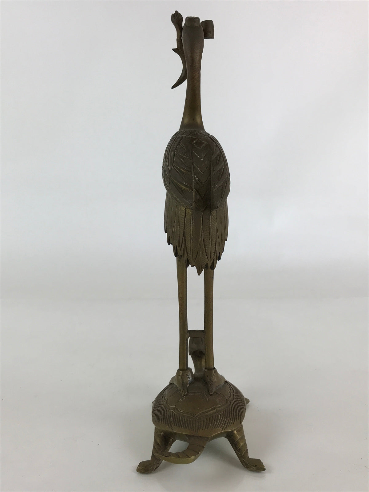 Antique Japanese Buddhist Altar Fitting Candle Stand Brass Shokudai Butsudan BU8
