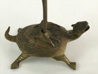 Antique Japanese Buddhist Altar Fitting Candle Stand Brass Shokudai Butsudan BU8
