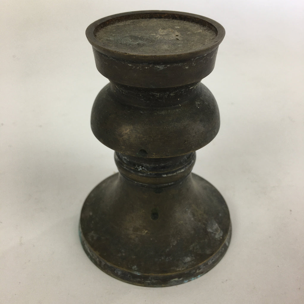Antique Japanese Buddhist Altar Fitting Flower Stand Vase Bronze Butsudan BU515