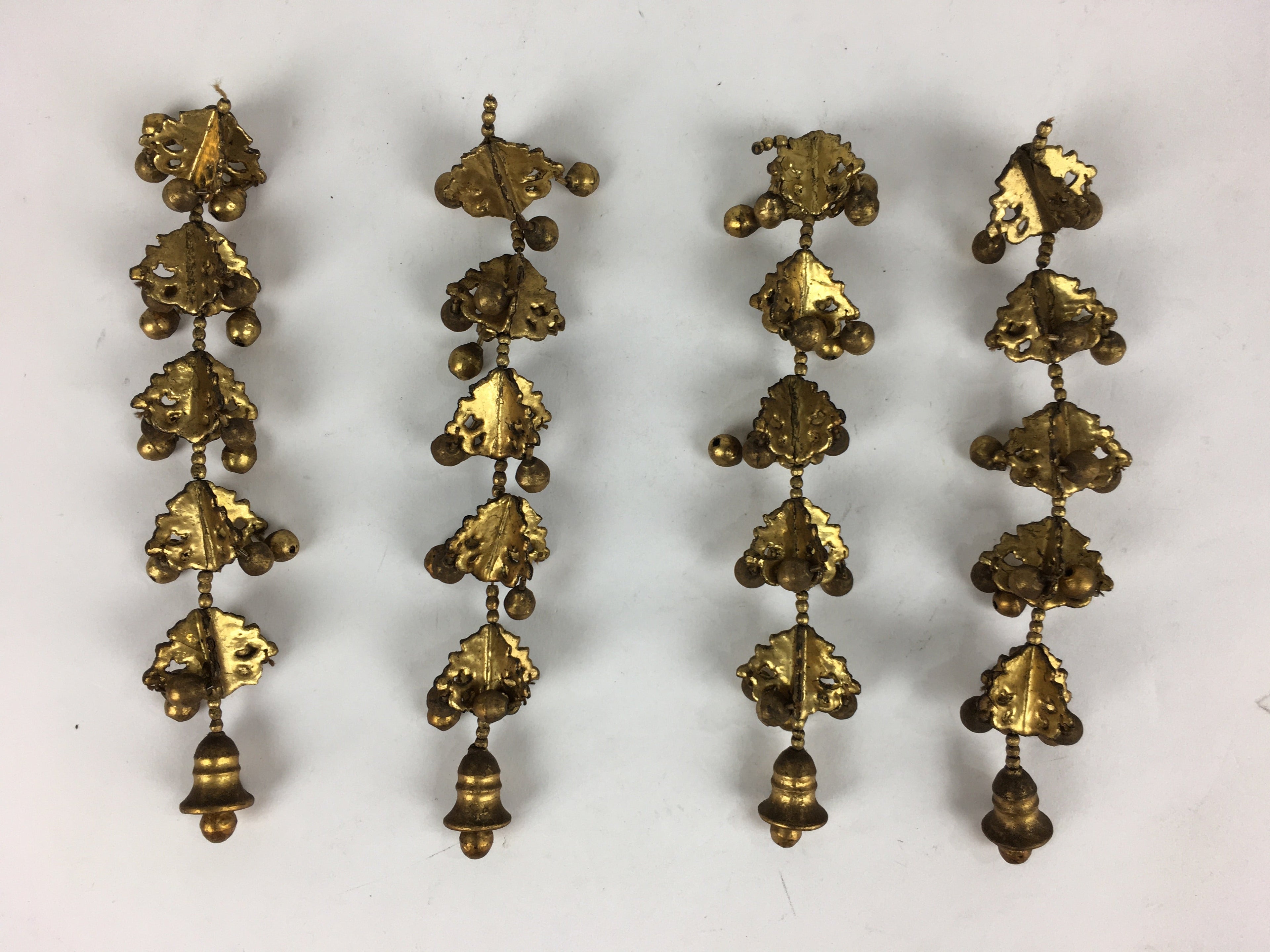 Antique Japanese Buddhist Altar Fitting Hanging Butsugu Rinto Yoraku BU700