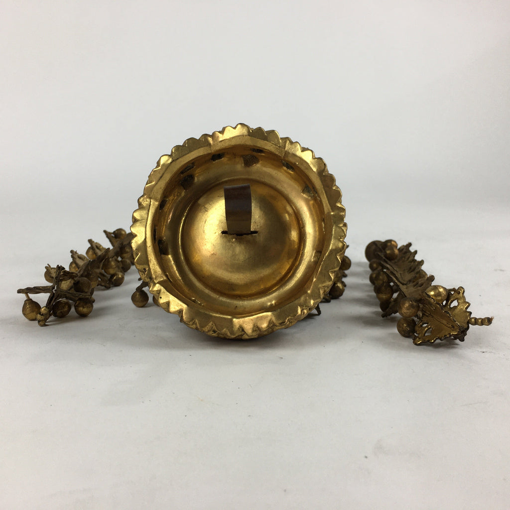 Antique Japanese Buddhist Altar Fitting Hanging Butsugu Rinto Yoraku BU700