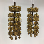 Antique Japanese Buddhist Altar Fitting Hanging Butsugu Rinto Yoraku BU700