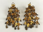 Antique Japanese Buddhist Altar Fitting Hanging Lantern Yoraku Butsugu BU853