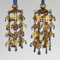 Antique Japanese Buddhist Altar Fitting Hanging Lantern Yoraku Butsugu BU853