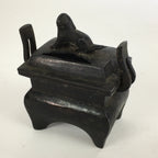 Antique Japanese Buddhist Altar Fitting Incense Burner Shishi Metal Koro BU500