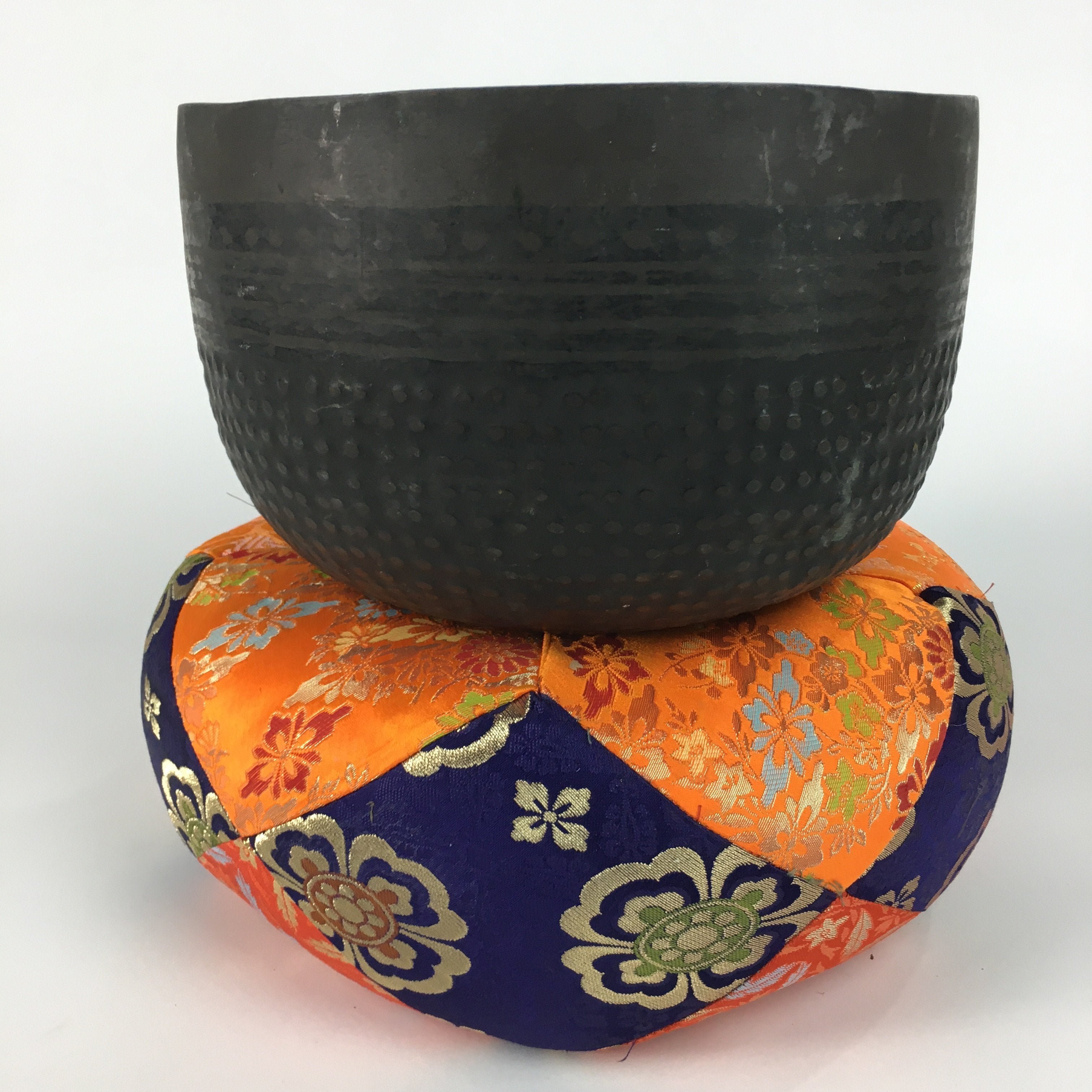 Antique Japanese Buddhist Altar Fitting Large Orin Bell Singing Bowl BU447