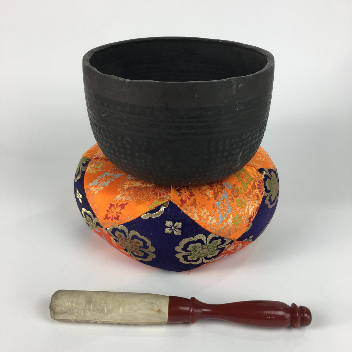 Antique Japanese Buddhist Altar Fitting Large Orin Bell Singing Bowl BU447