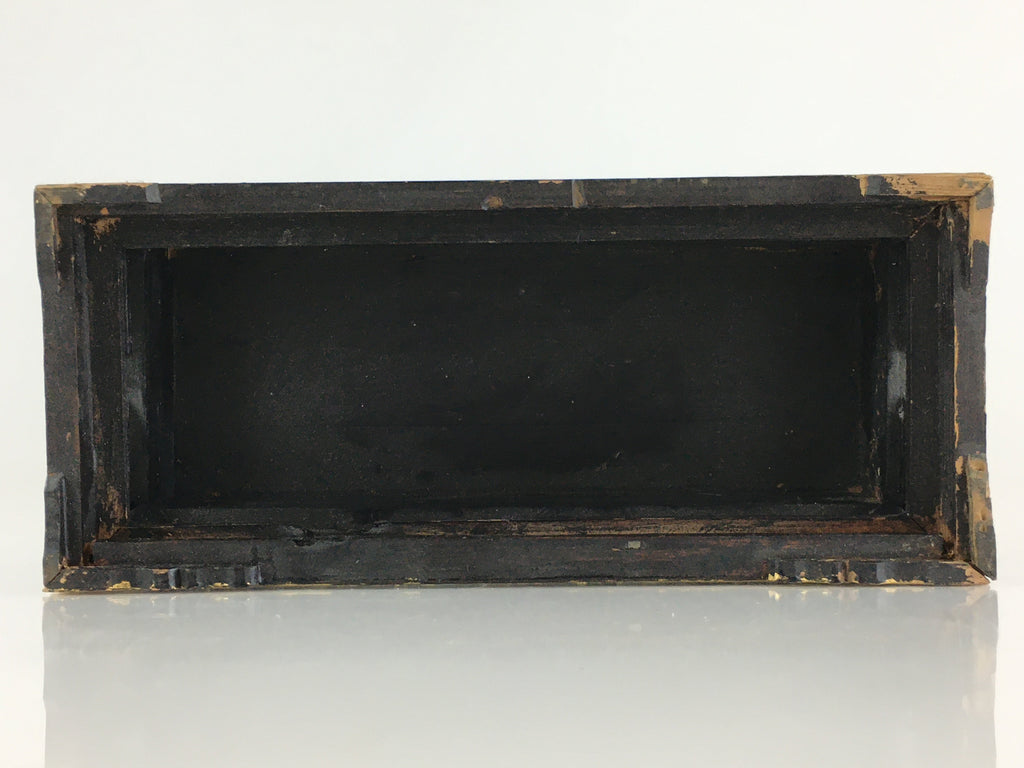 Antique Japanese Buddhist Altar Fitting Wood Lacquer Offering Table Maejyoku BU7