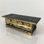 Antique Japanese Buddhist Altar Fitting Wood Lacquer Offering Table Maejyoku BU7
