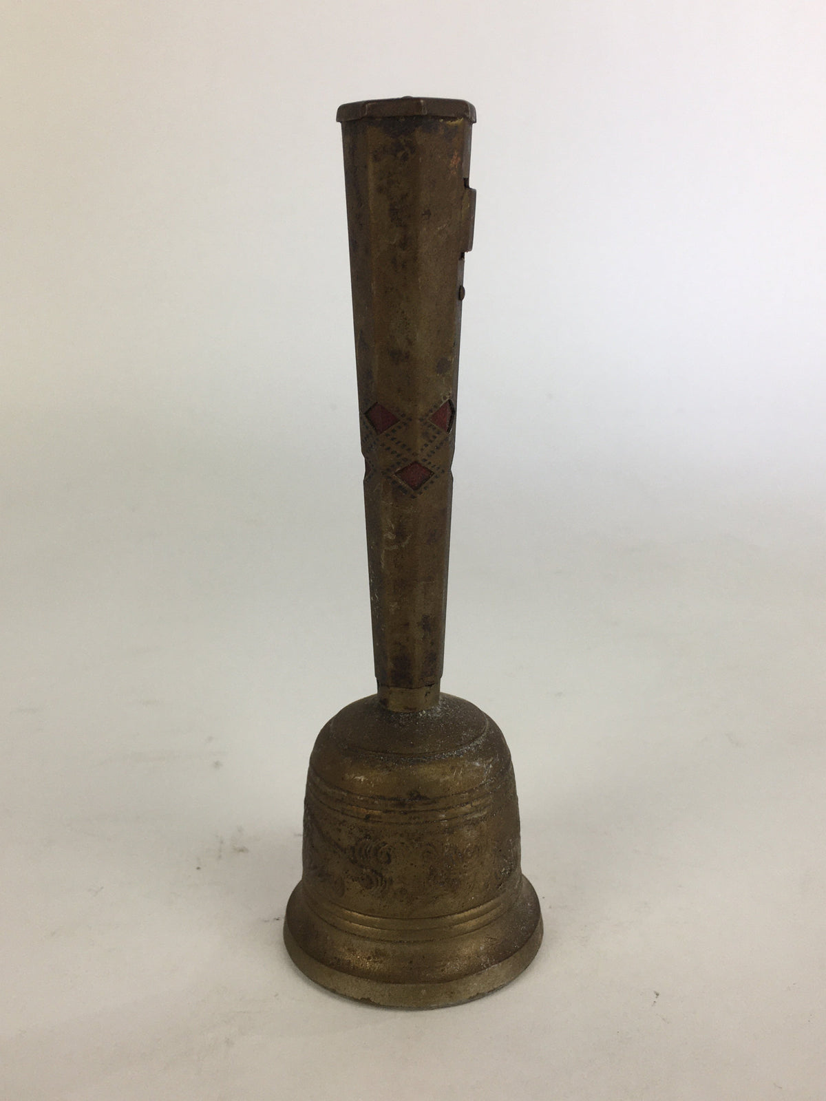 Antique Japanese Buddhist Handbell Vtg Bress Meditation Ceremony Kongorei BU521
