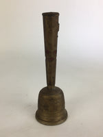 Antique Japanese Buddhist Handbell Vtg Bress Meditation Ceremony Kongorei BU521