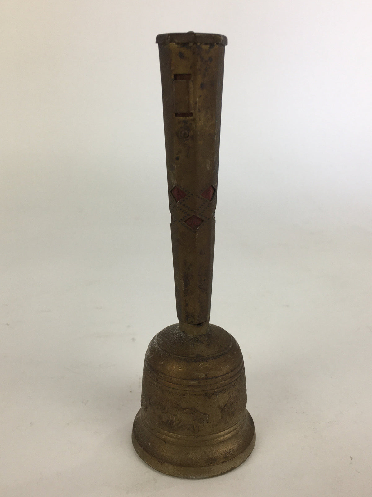 Antique Japanese Buddhist Handbell Vtg Bress Meditation Ceremony Kongorei BU521
