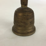 Antique Japanese Buddhist Handbell Vtg Bress Meditation Ceremony Kongorei BU521
