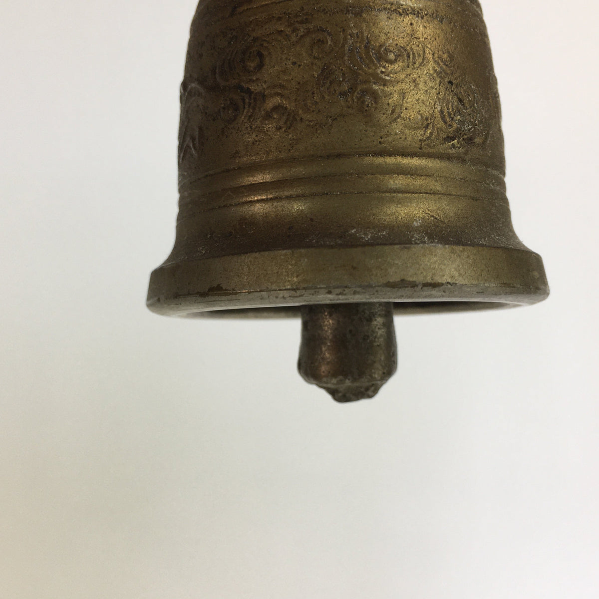 Antique Japanese Buddhist Handbell Vtg Bress Meditation Ceremony Kongorei BU521