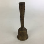 Antique Japanese Buddhist Handbell Vtg Bress Meditation Ceremony Kongorei BU521