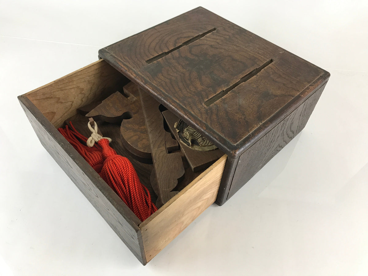 Antique Japanese Buddhist Temple Prayer Book Stand Wooden Kendai C1900 BU780