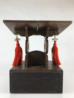 Antique Japanese Buddhist Temple Prayer Book Stand Wooden Kendai C1900 BU780